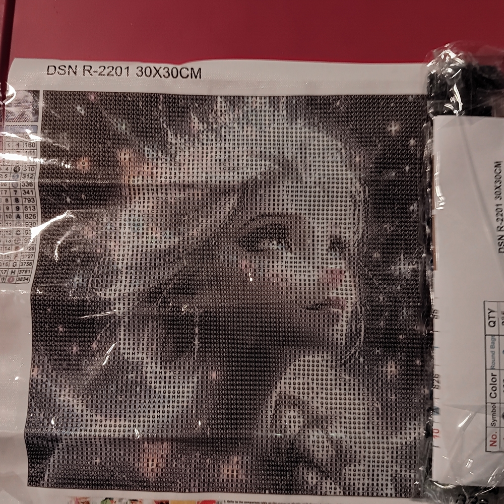 Diamond Painting Kit with Fantasy Disney Ice Princess Elsa Portrait 30x30